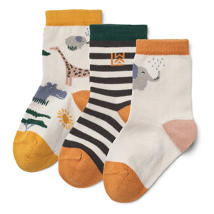 Liewood - Set of 3 Safari Socks | Apricot