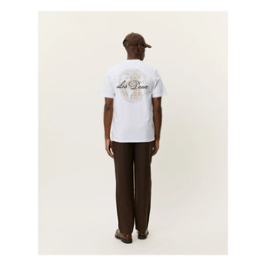 Les Deux - Ben Globe organik pamuklu T-shirt | Beyaz