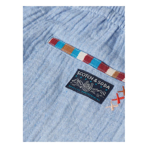 Scotch & Soda - Chambray şort | Açık Mavi