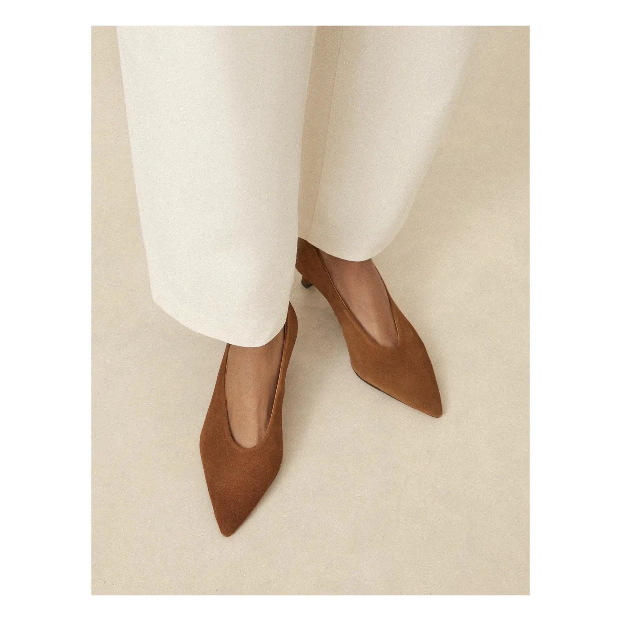 Rivecour – Schwedischer Pumps Nr. 413 | Cognac