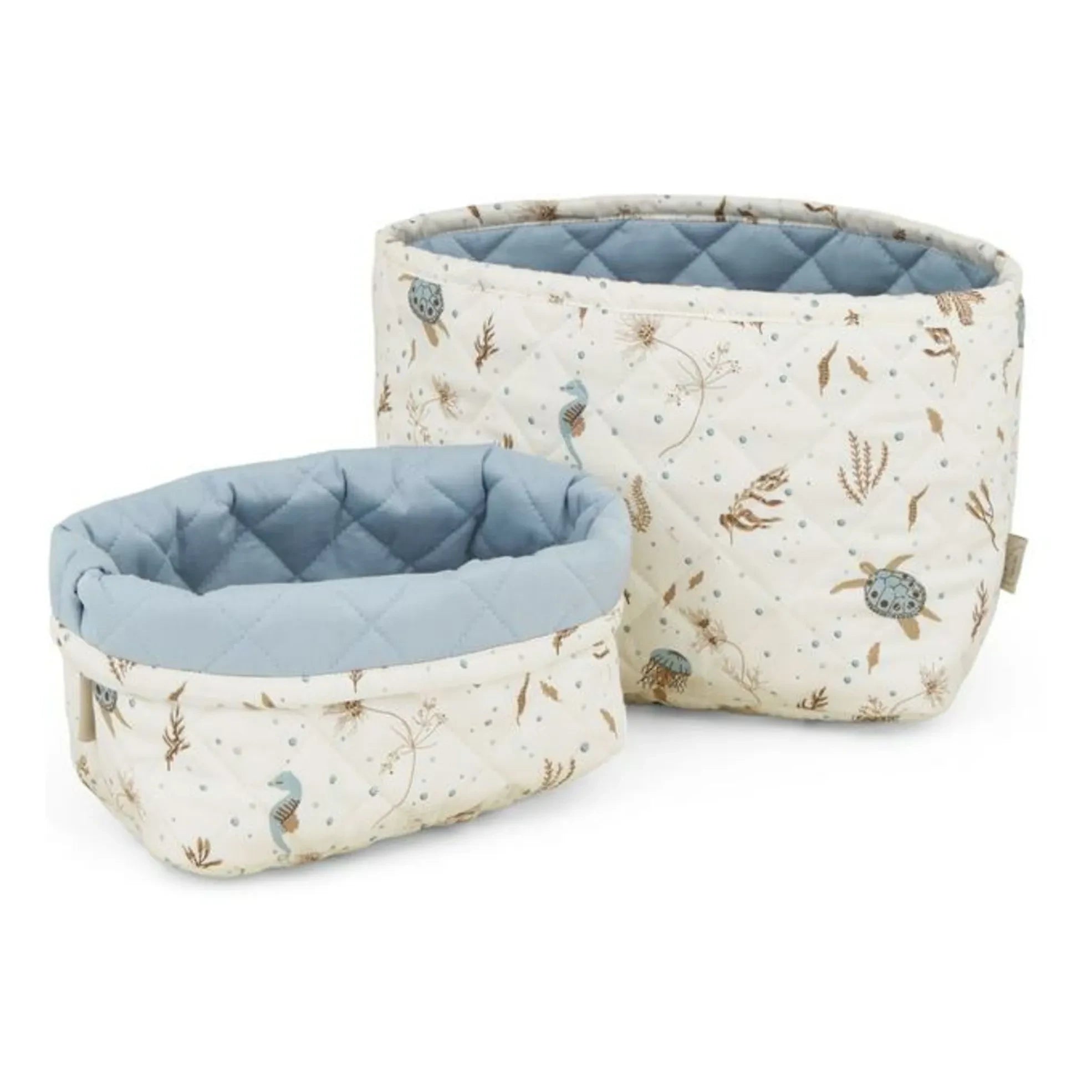 Cam Cam - Sea Garden Aufbewahrungskörbe - 2er Set | Blau