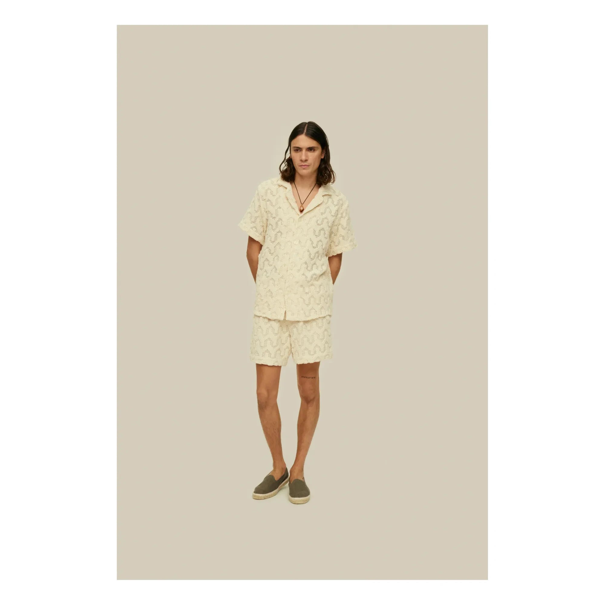 OAS – Atlas Melierte Bluse | Ecru