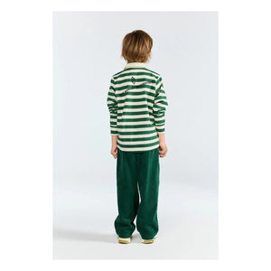 The Animals Observatory - Striped Eel Polo T-Shirt | Green