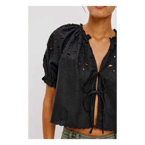 Rails - Lizbeth Bluse mit englischer Stickerei | Schwarz
