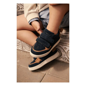 Donsje - Rinou Koala Wildleder-Sneakers mit Zacken | Nachtblau