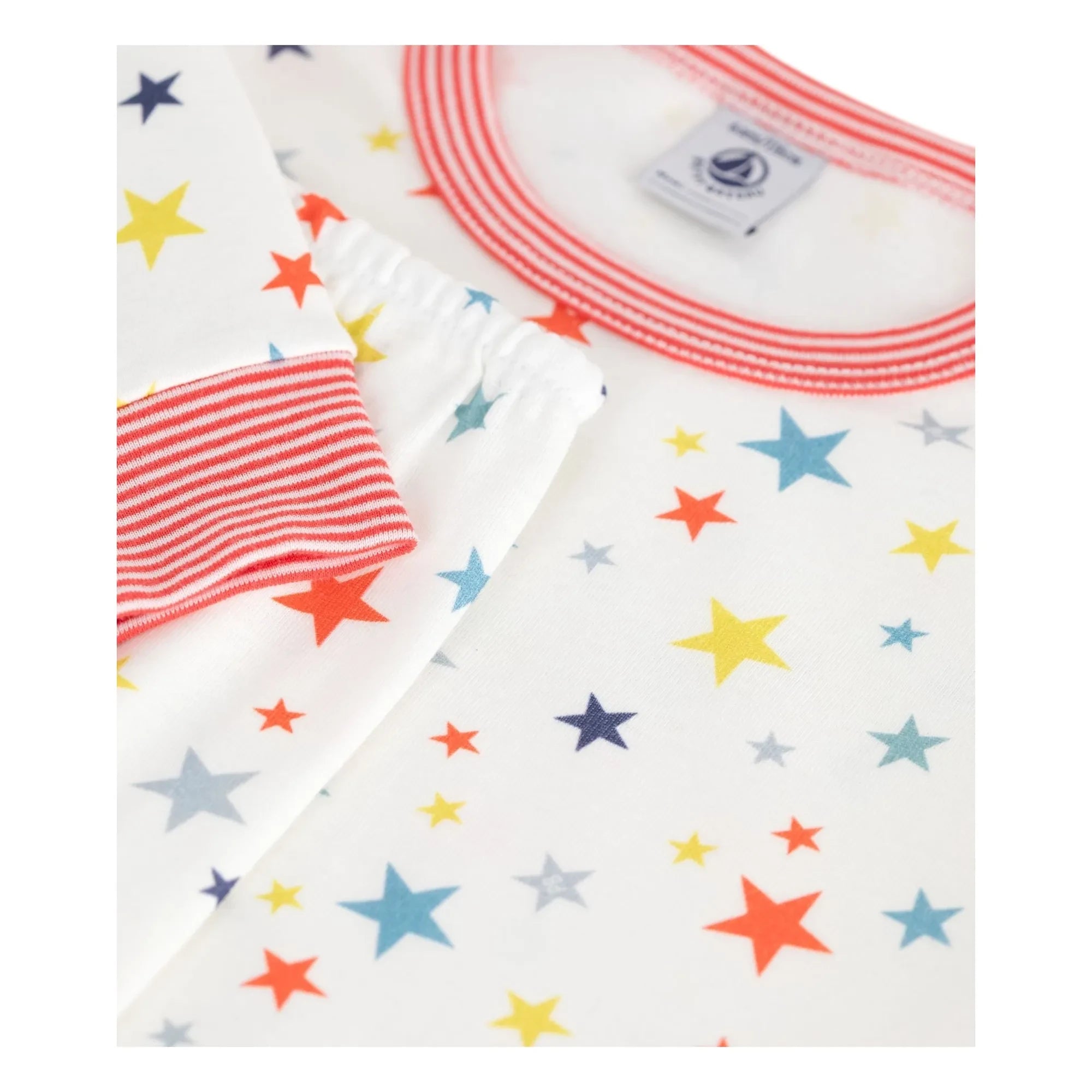 Petit Bateau - Pyjama Stars | Weiß