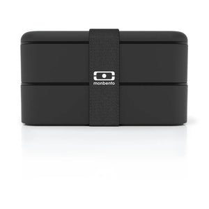 Monbento - MB Original Bento, 2 Airtight Compartments | Black