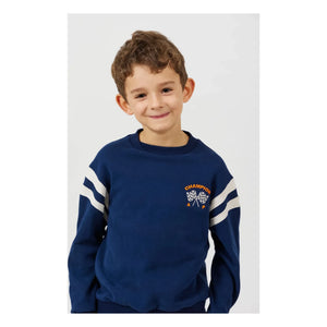 Arsène et Les Pipelettes - Godson organic cotton sweatshirt | Navy Blue