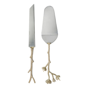 Doing Goods - Ava Blossom Cutlery Set - 2-piece | Gold
