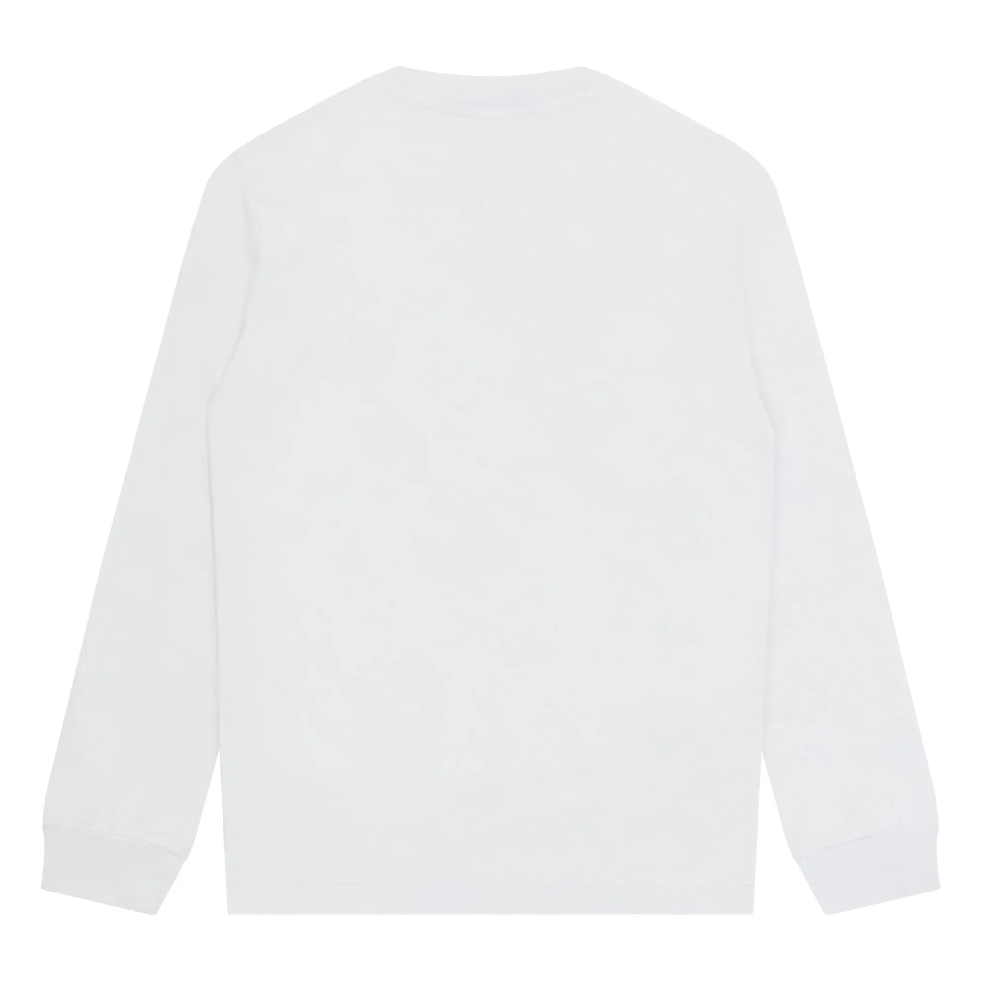 Stone Island – Logo Langarmshirt | Weiß