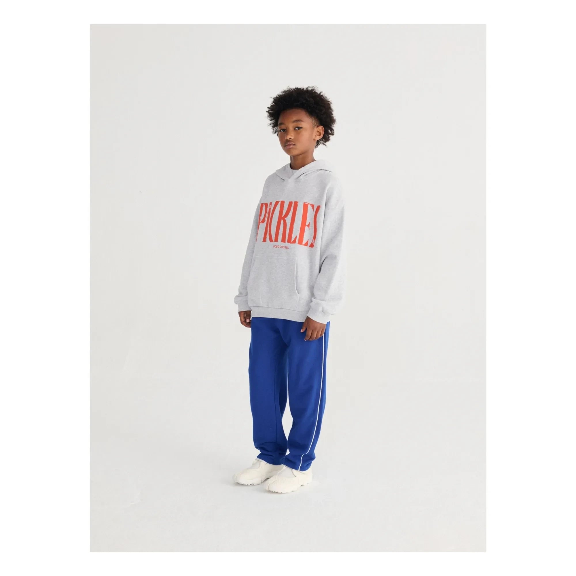 Bobo Choses - Pickles Kapuzenpullover aus Bio-Baumwolle | Grau meliert