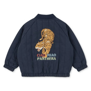 Konges Sløjd - Juno Tiger Bomber Ceket | Koyu Mavi