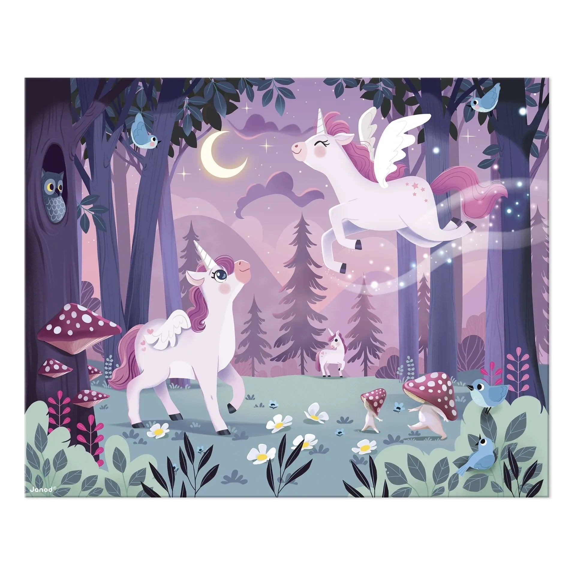 Janod - Einhorn-Puzzle - 54 Teile