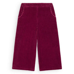 Louise Misha - Flor Kadife Pantolon | Koyu mor
