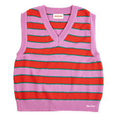 Bobo Choses - Striped Organic Cotton Vest | Pink