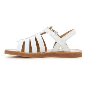 Pom d'Api - Plagette Riemchensandalen | Weiß