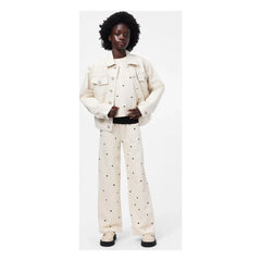 Molo - Anna Cœurs Organic Cotton Jogger Pants | Ecru