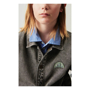 American Vintage - Yopday Jeansjacke | Dunkelgrauer Denim