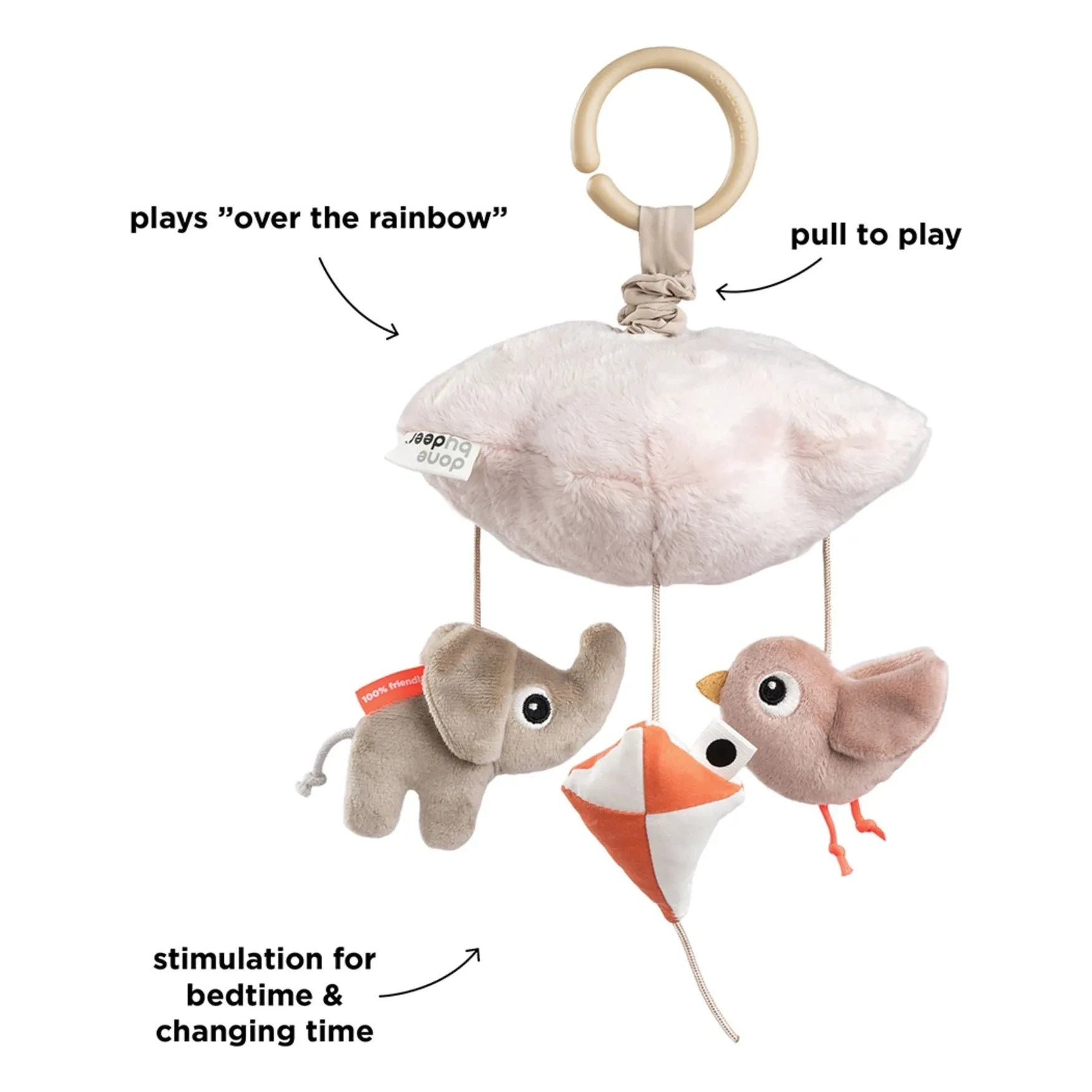 Done by Deer - Musical Mobile Play Mat | Pink
