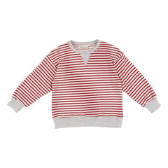 Babe & Tess - Gestreiftes Tito Sweatshirt | Rot