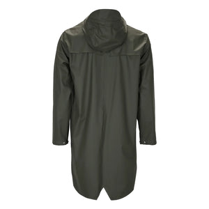 Rains - Unisex Uzun Su Geçirmez Mumlu Kaban | Yeşil