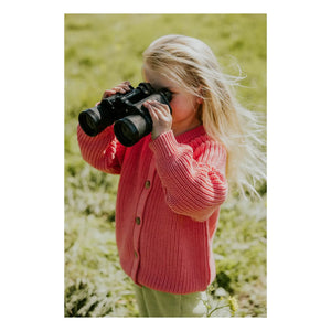 Yuki - Organik Pamuk Raglan Hırka | Blush