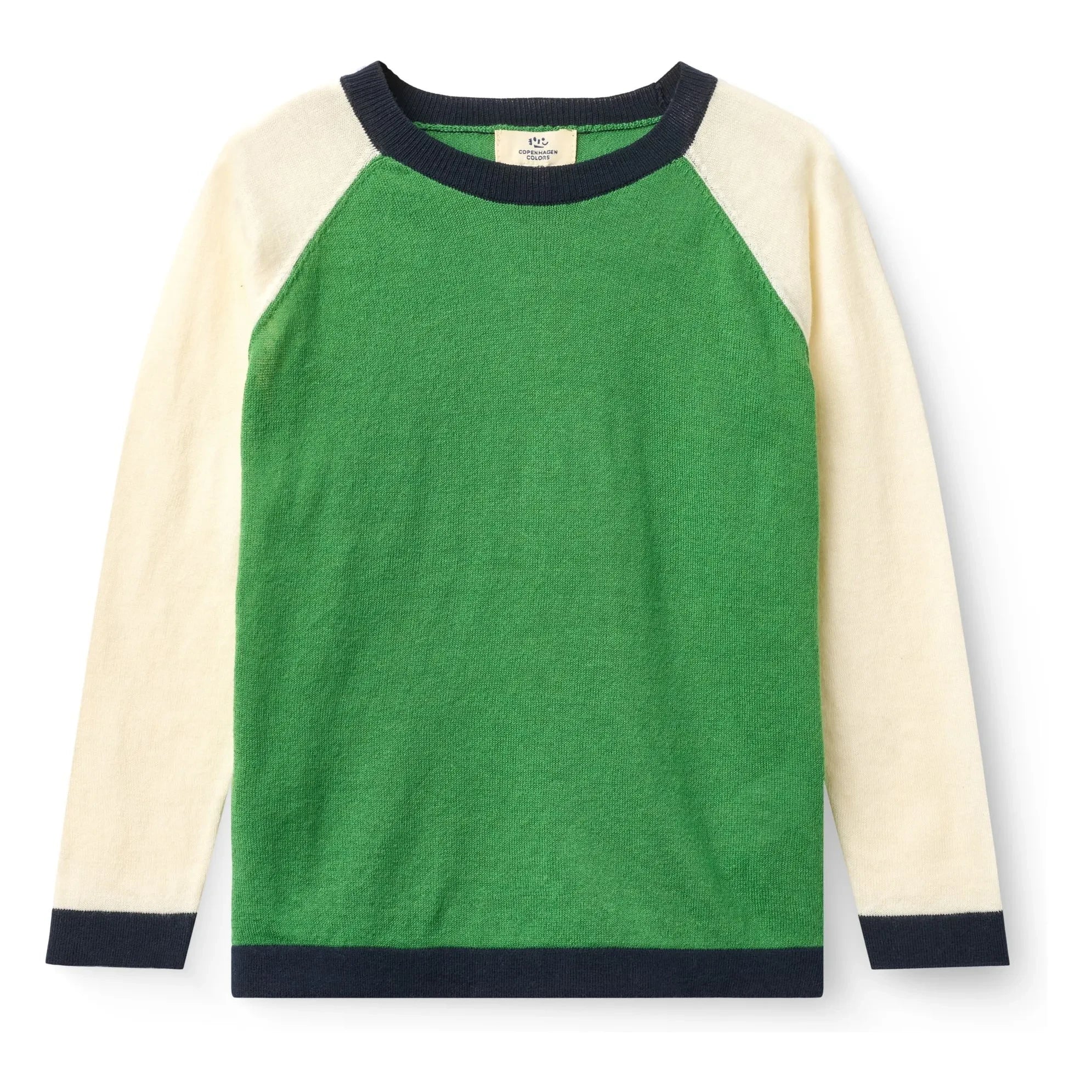 Copenhagen Colors - Color Blocked T-shirt Organic cotton knitted | Green