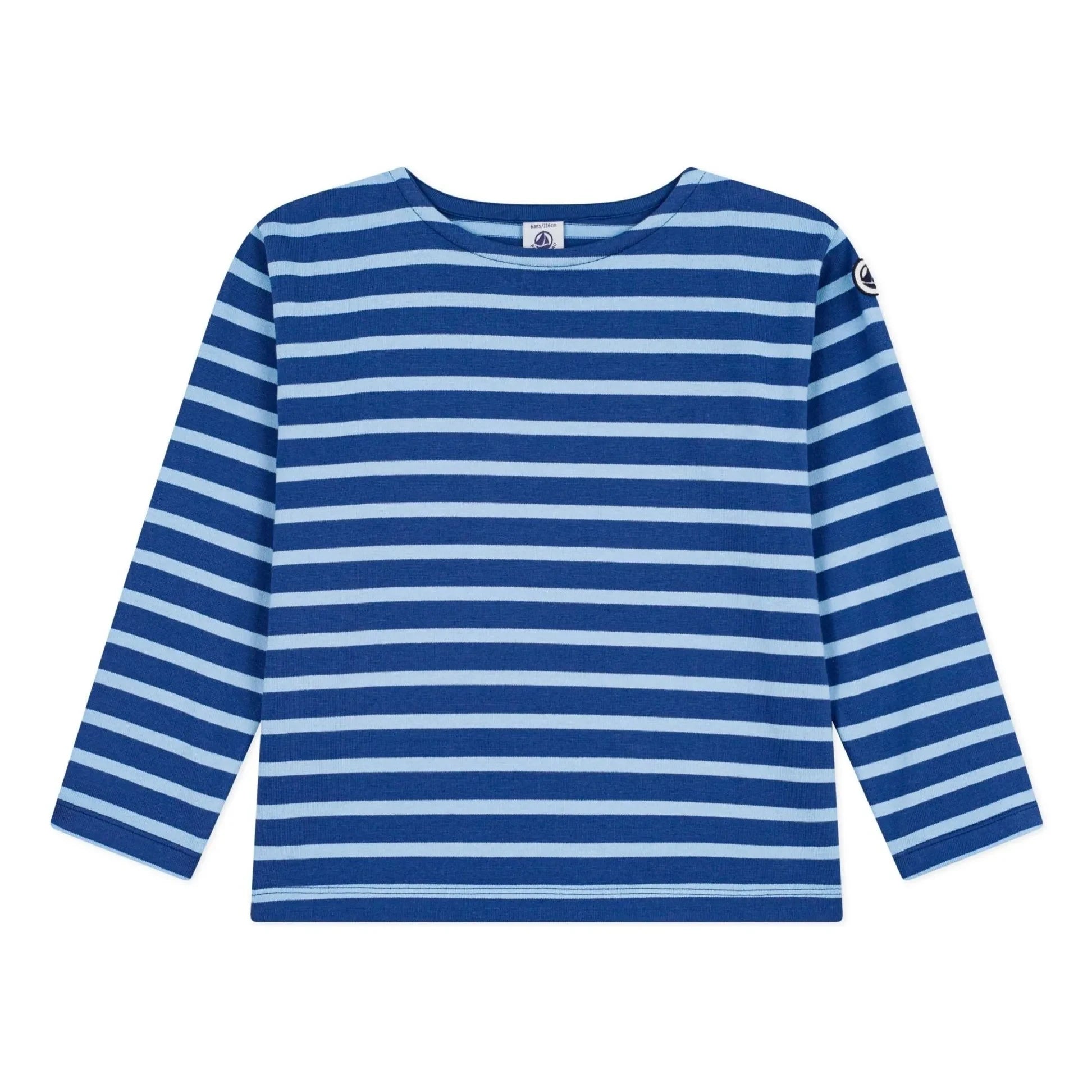 Petit Bateau – T-Shirt mit Anker und Schleife | Blau