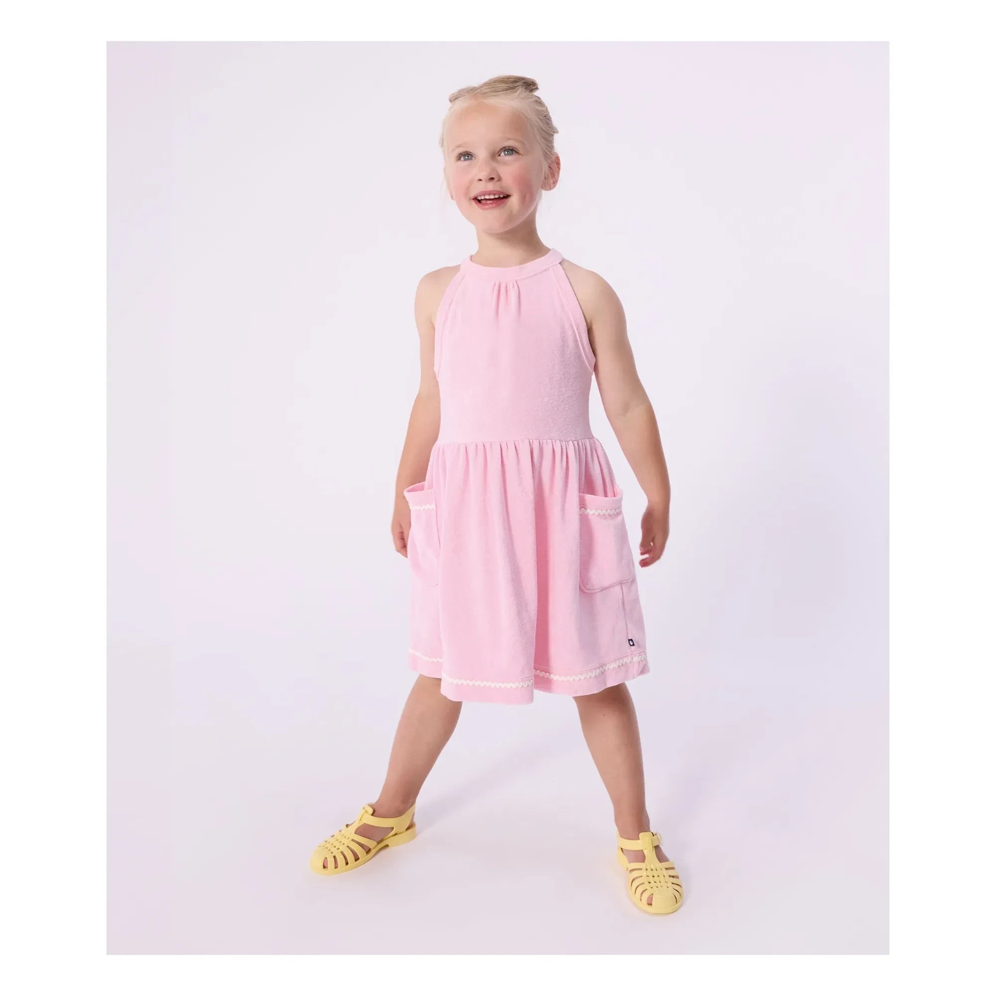 Petit Bateau - Rosa Frotteekleid