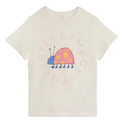 Stella McCartney Kids - Stella Coccinelle Organik Pamuklu Tişört | Fildişi