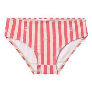 Wheat - Alma Striped Recycled Fibre Swimsuit | Red