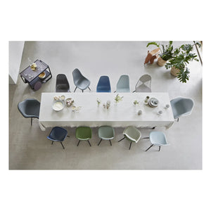 Vitra - DSW plastik sandalye - akçaağaç taban - Charles & Ray Eames | Mavimsi gri
