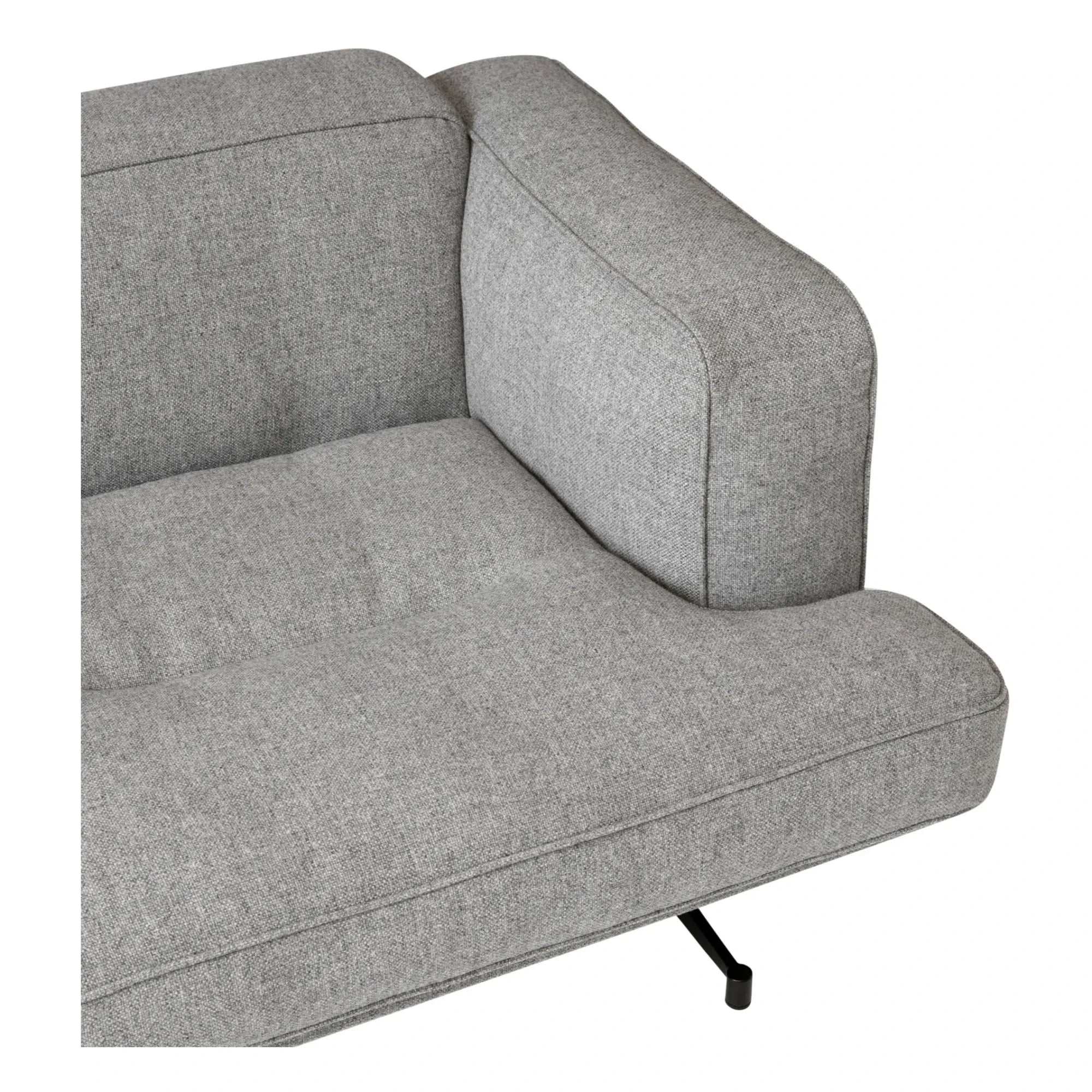 & Tradition - Inland AV22 2-Sitzer Sofa, Schwarzes Gestell | Grau