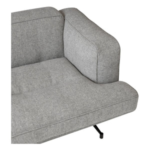& Tradition - Inland AV22 2-Sitzer Sofa, Schwarzes Gestell | Grau