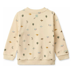 Liewood - Thora Aviator Sweatshirt aus Bio-Baumwolle | Ecru