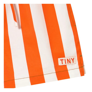Tinycottons - Striped Dimi Shorts | Red