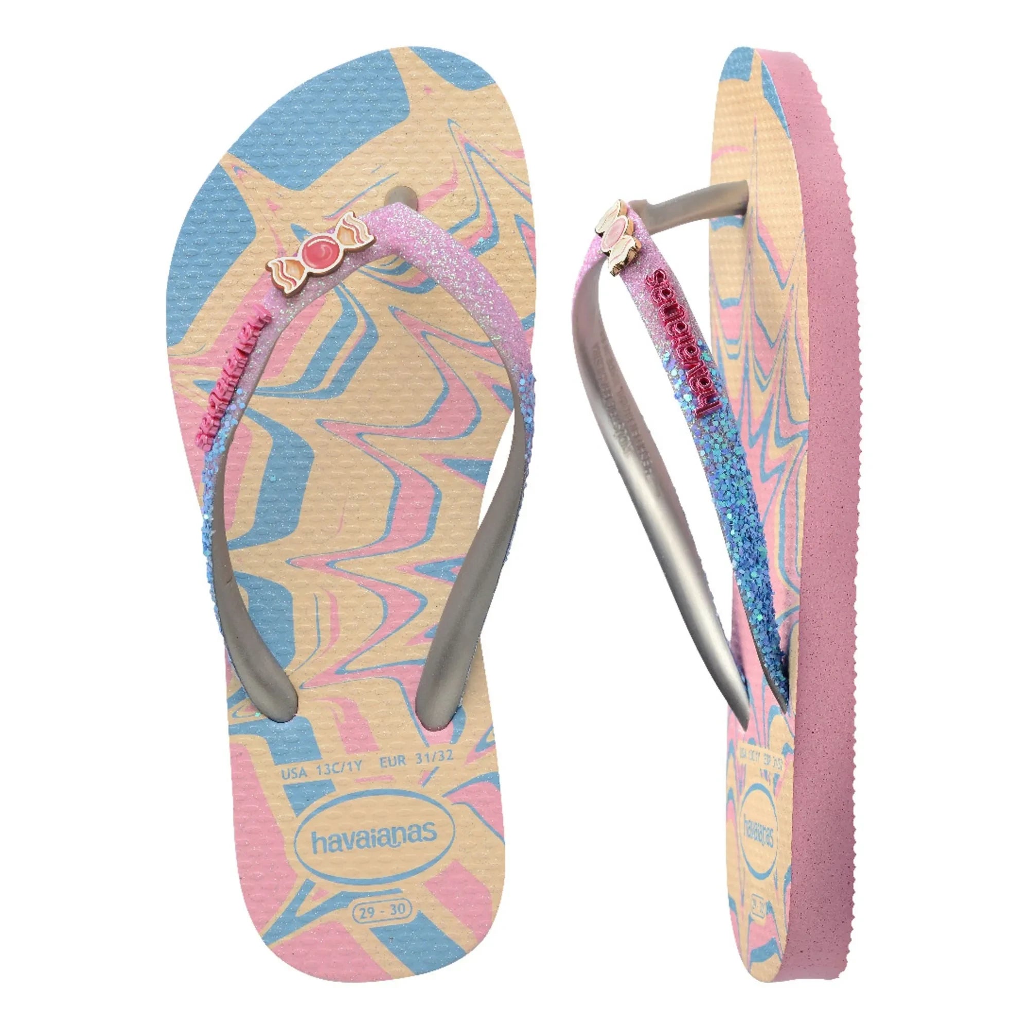 Havaianas - Slim Glitter Trendy parmak arası terlik | Pembe