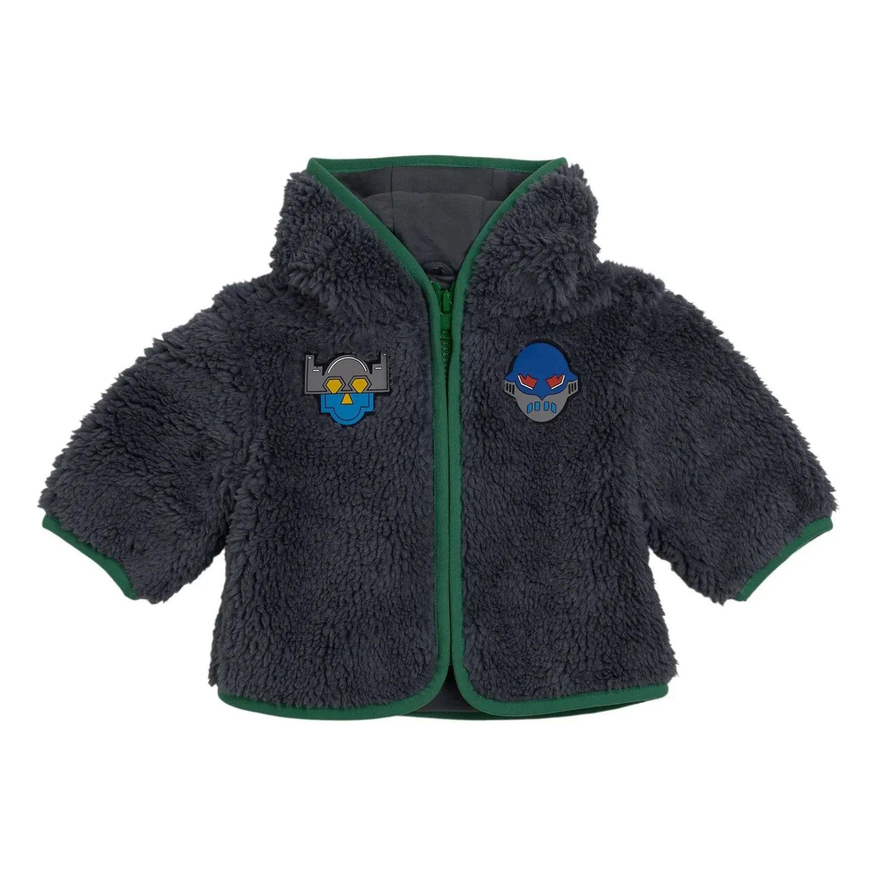 Stella McCartney Kids - Süper Kahraman Sherpa Ceket | Koyu Mavi
