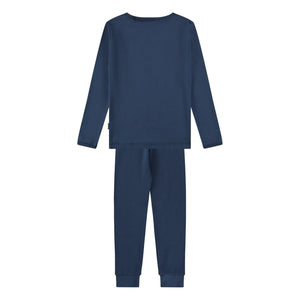 Molo - Lue Smiley organik pamuklu pijama | Lacivert