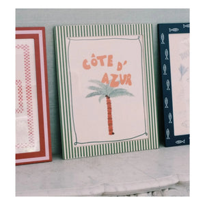 Anna + Nina - Côte d'Azur Poster | Yeşil