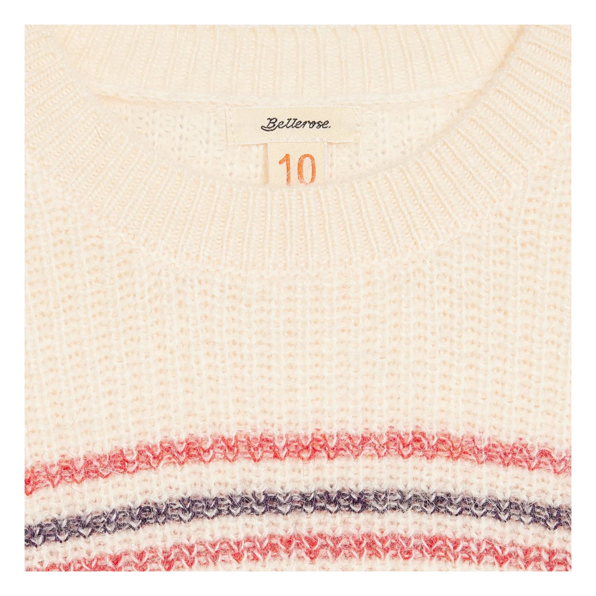 Bellerose - Diosy Gestreifter Pullover | Ecru