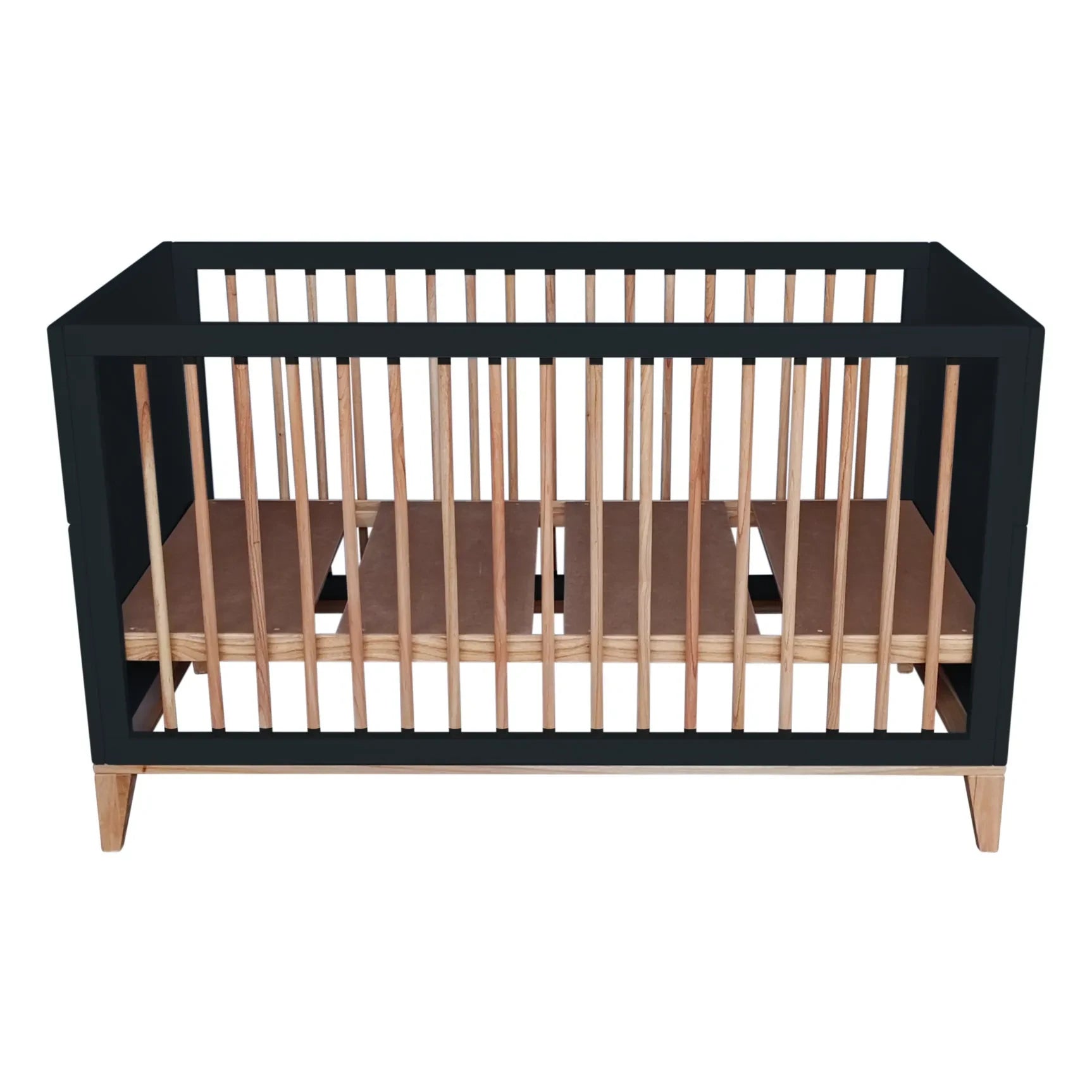 Théo - Nami Extendable Bed and Rattan Woven Bed 70x140cm | Black