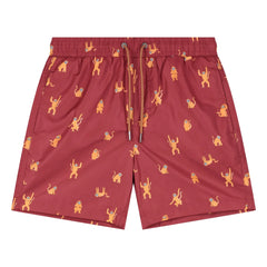 Beachlife - Monkey Bath Shorts | Burgundy
