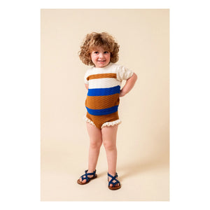 birinit - Fine Knit Ruffle Shorts | Caramel