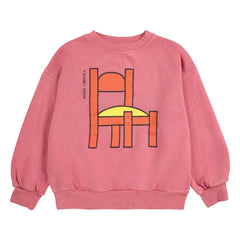 Bobo Choses - Pink Organik Pamuk Sandalye Sweatshirt