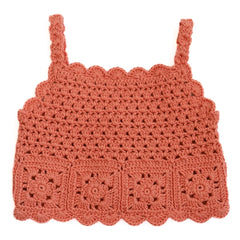 Kalinka - Top Elvira Crochet | Orange