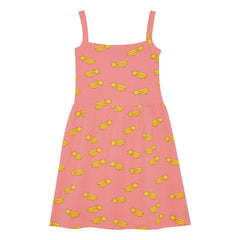 The Campamento - Falling Stars Bio-Baumwollkleid | Zuckerrosa