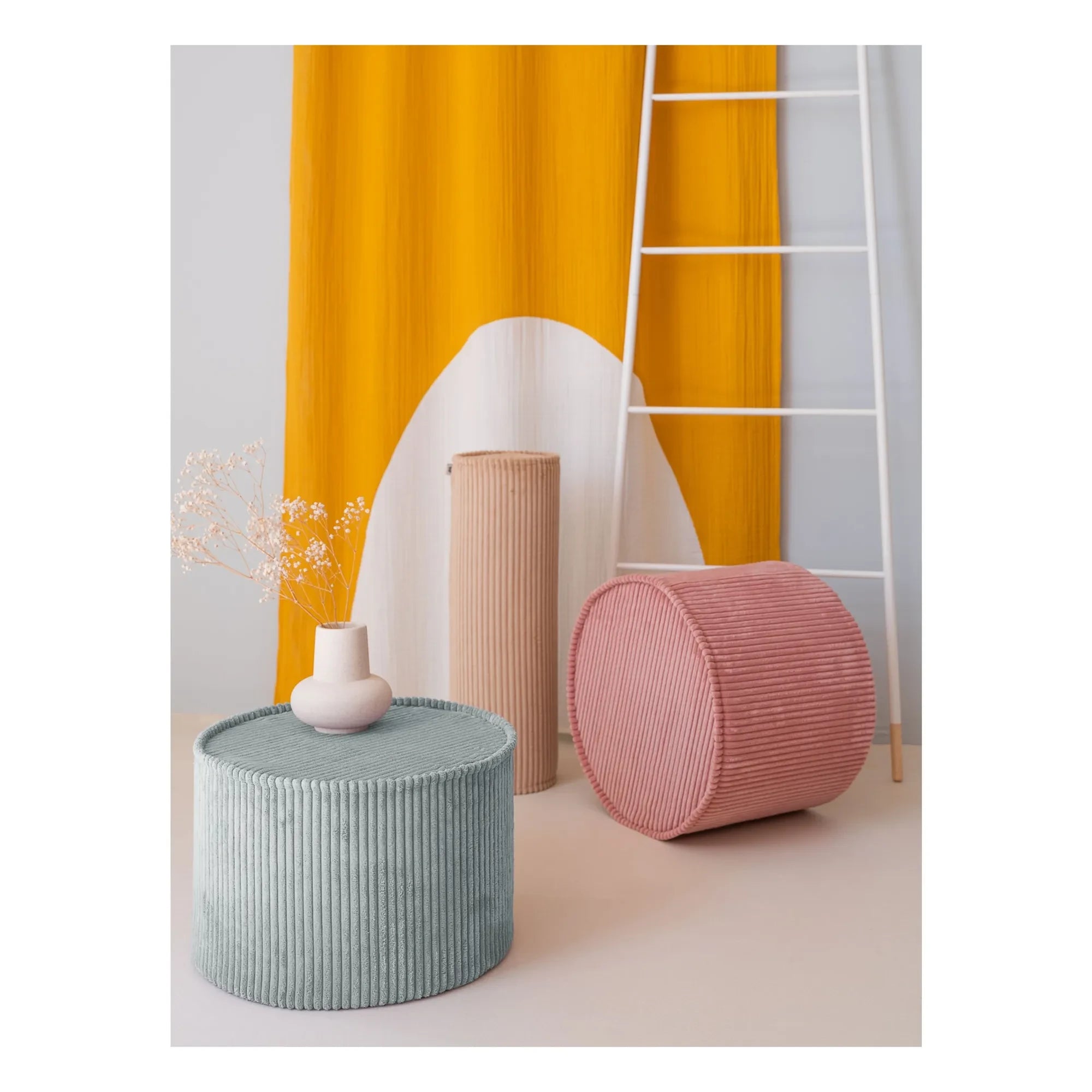 Wigiwama - Samthocker | Rosa