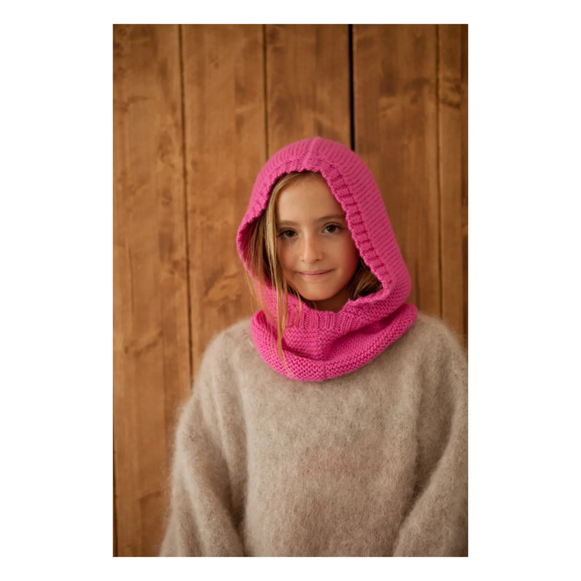 Marlot Paris - Baby Alpaca Lutin balaklava | Fuşya