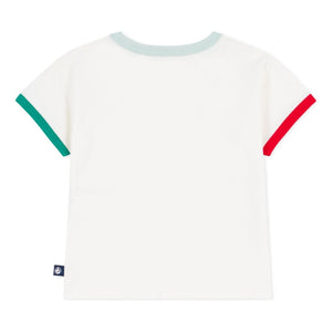 Petit Bateau - Bel Été Organic Cotton Contrast T-Shirt | White